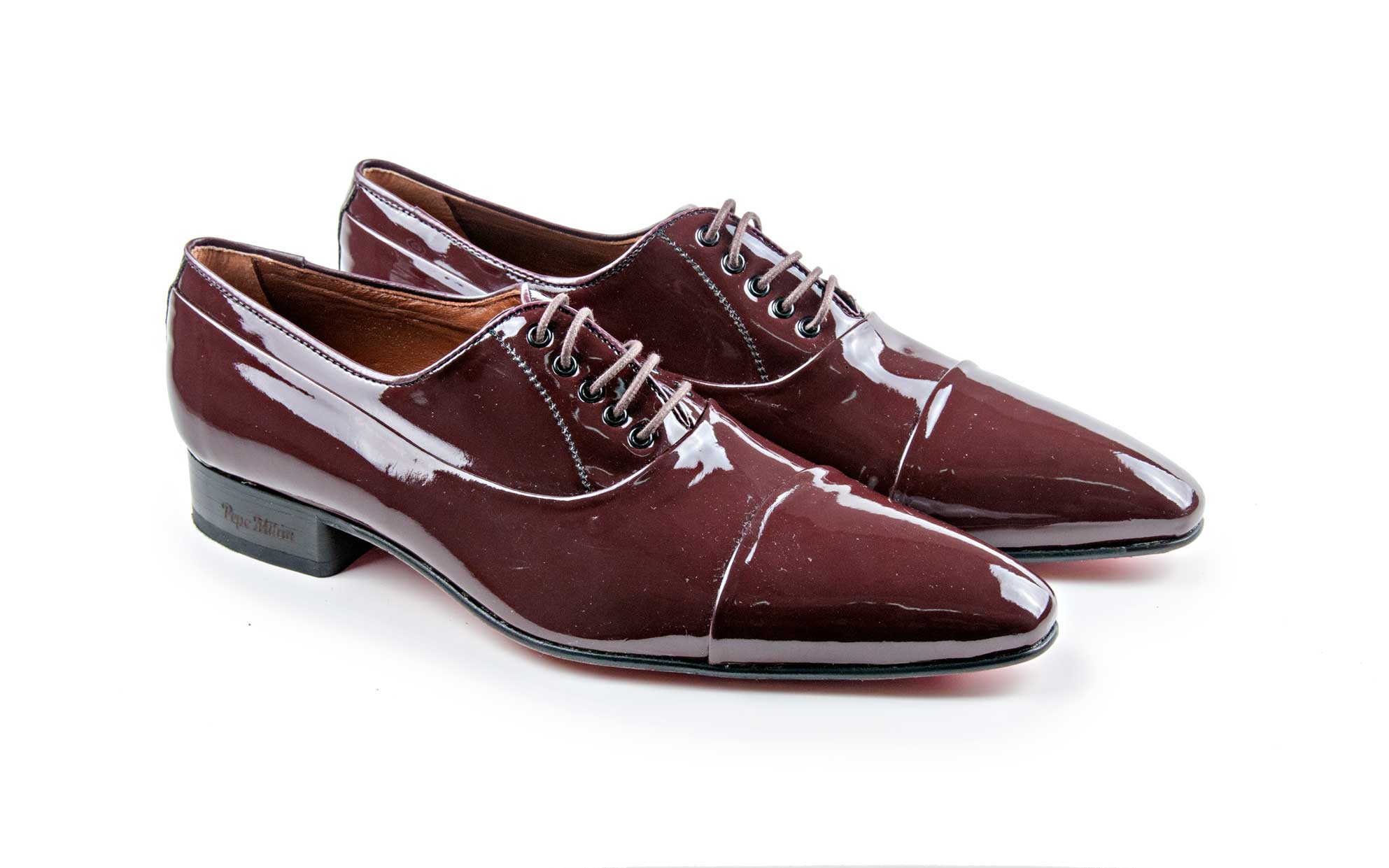 patent leather burgundy shoes