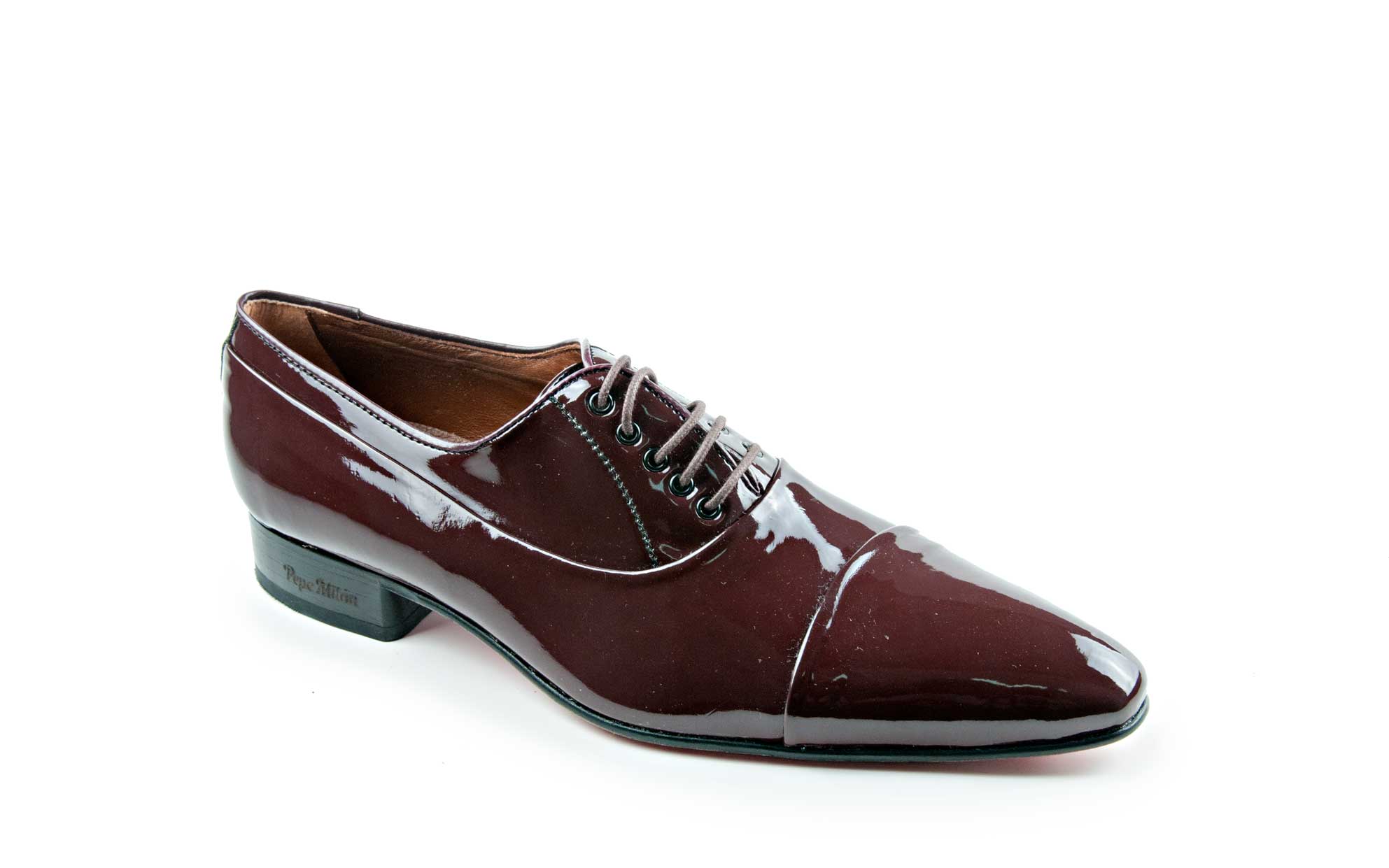 burgundy patent leather shoes