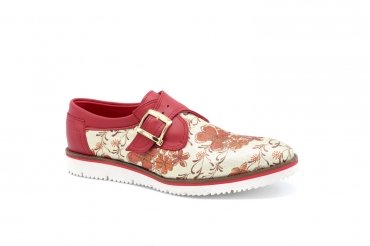 Modèle de chaussure Clivia, fabriqué et Lame Oro Nº 5 Napa Roja.