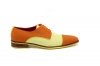 Zapato modelo Lemon, fabricado en Lino Amarillo & Naranja - Napa Naranja